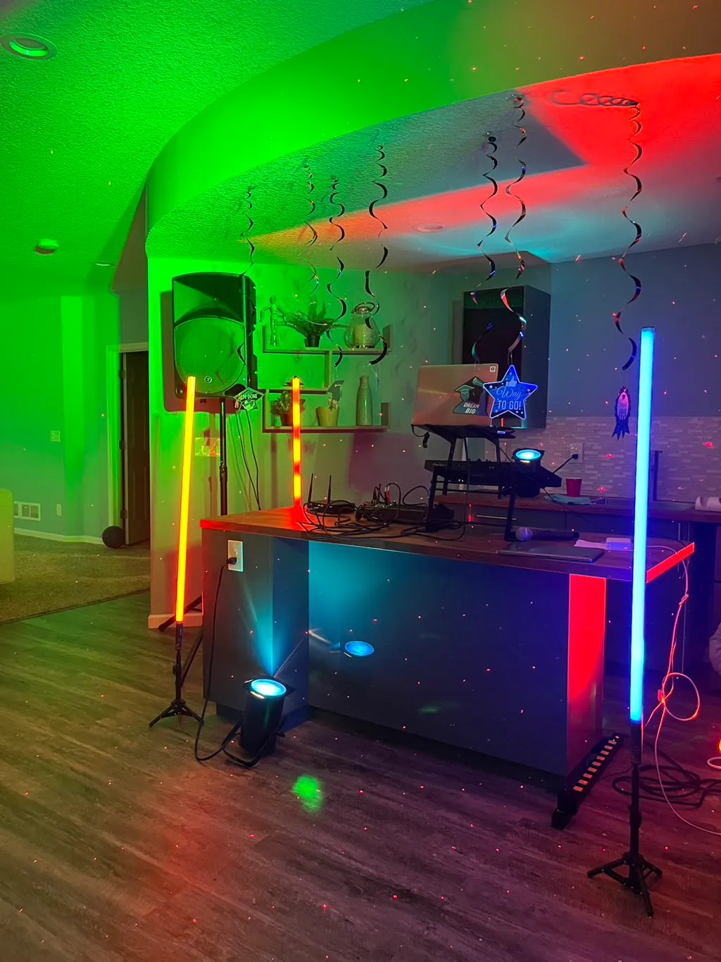Dream big, party harder. Our compact but powerful setup brings the full festival feel to your private event. Way to go, Class of '25! 🎓